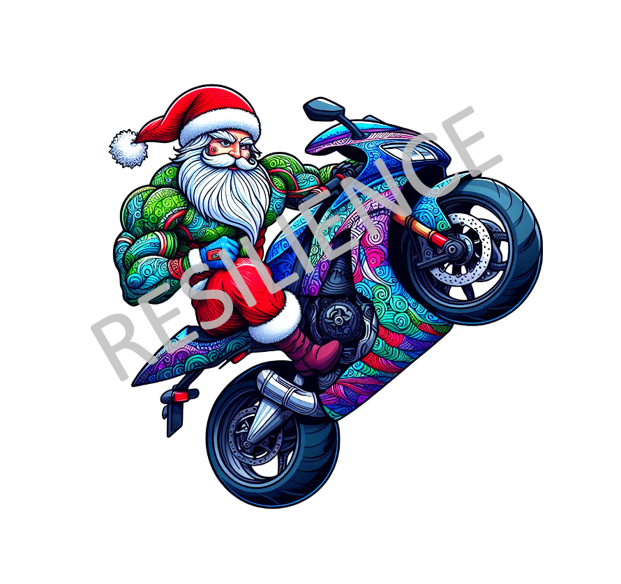 🎅🏼 Santa on Bike 🎄