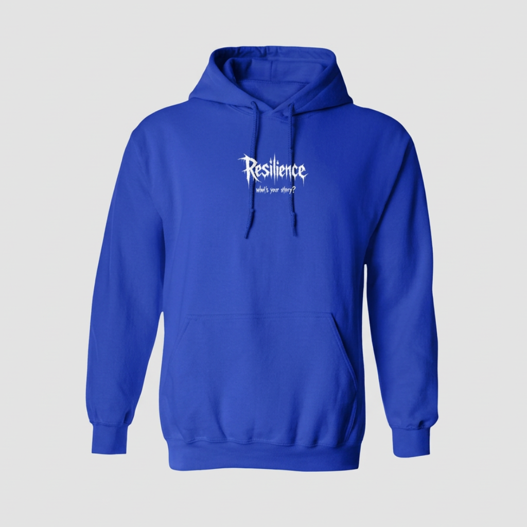 Blauwe hoodie Sign Gothic
