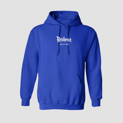 Blauwe hoodie Sign Gothic