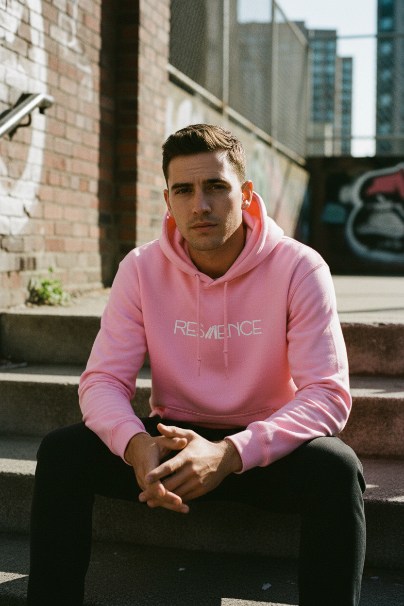 OG Hoodie roze man regular