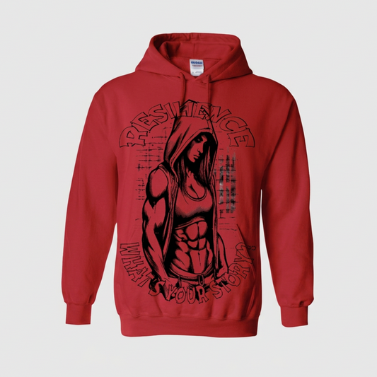 Rode hoodie voorzijde