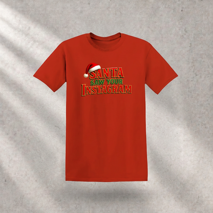 Rood kerst-T-shirt