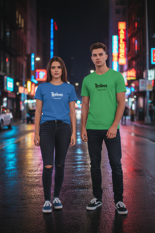 Signature Gothic duo man+vrouw - blauw & groen