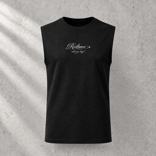 Third top, mouwloosvoor, wider fit