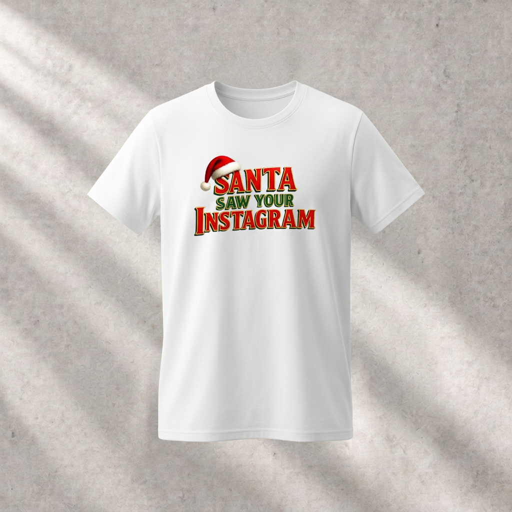 Wit kerst-T-shirt