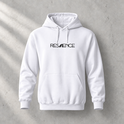 Witte hoodie met zwarte print