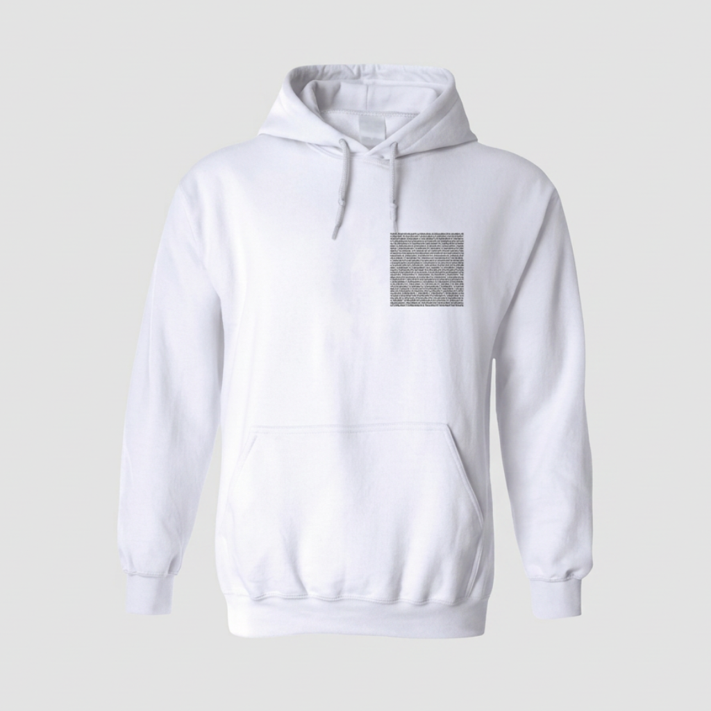 Witte hoodie RSLNC mini