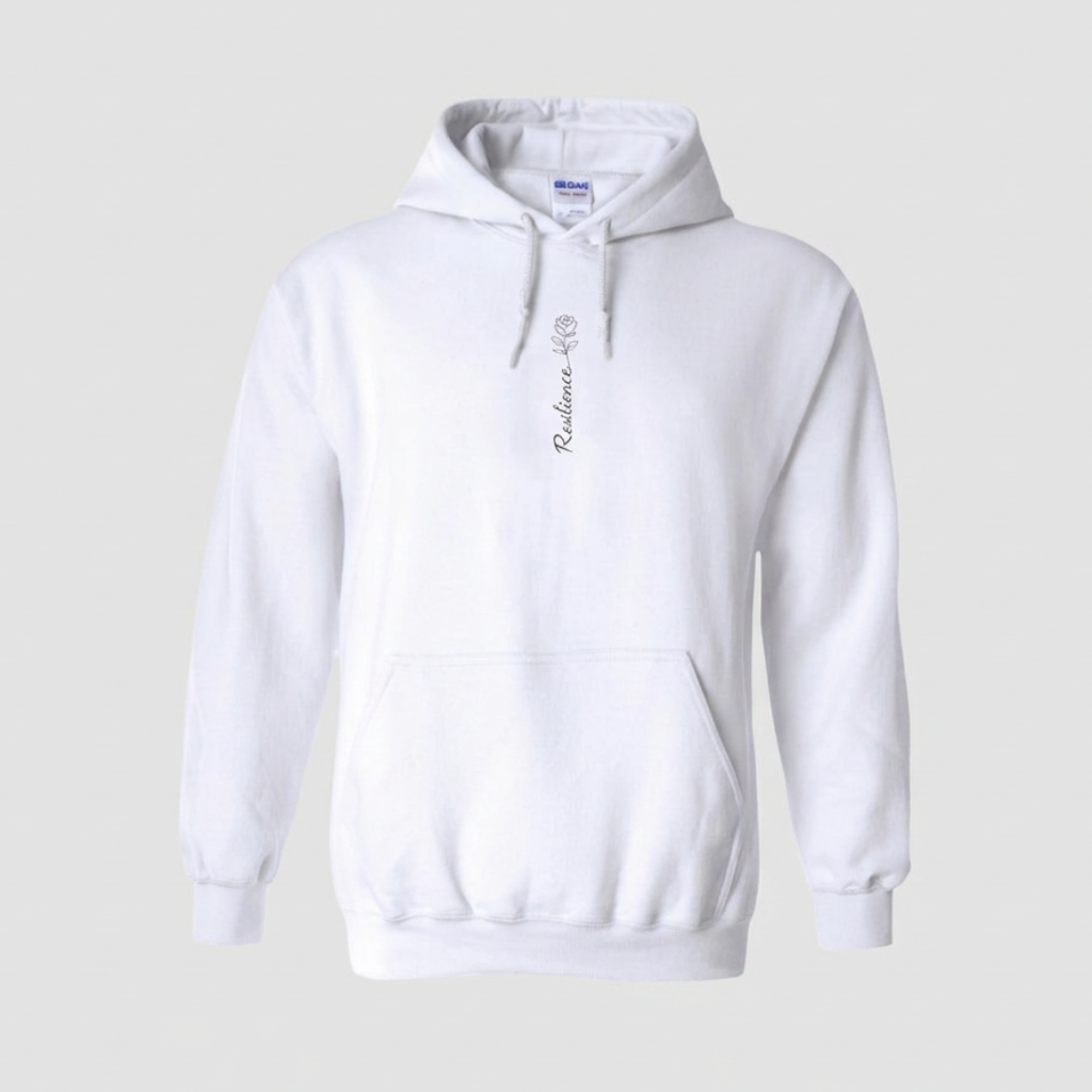 Witte hoodie Sign Rose