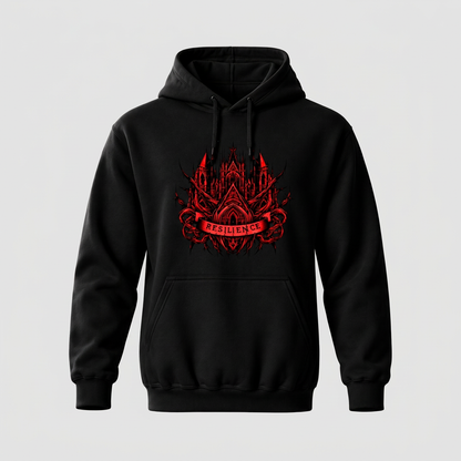 Zwarte hoodie Gothic