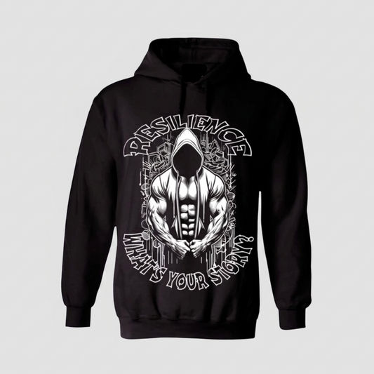 Zwarte hoodie Sportman