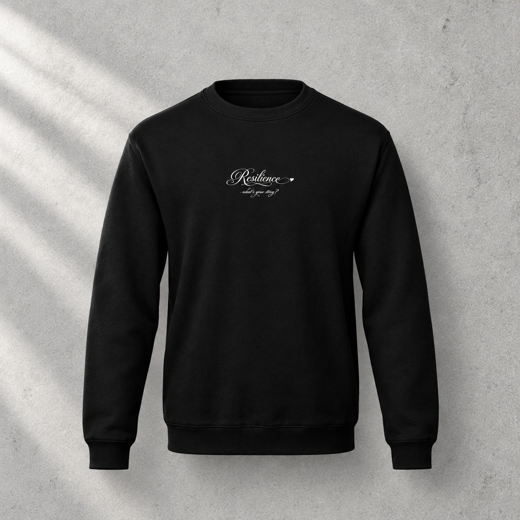 Zwarte sweater sign heart