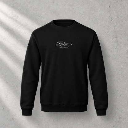 Zwarte sweater sign heart